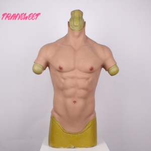 TRANSWEET Silicone Realistic False Fake Muscle Belly Body for Cosplayers Artificial Simulation Muscle Chest Man Crossdressers - TRANSWEET