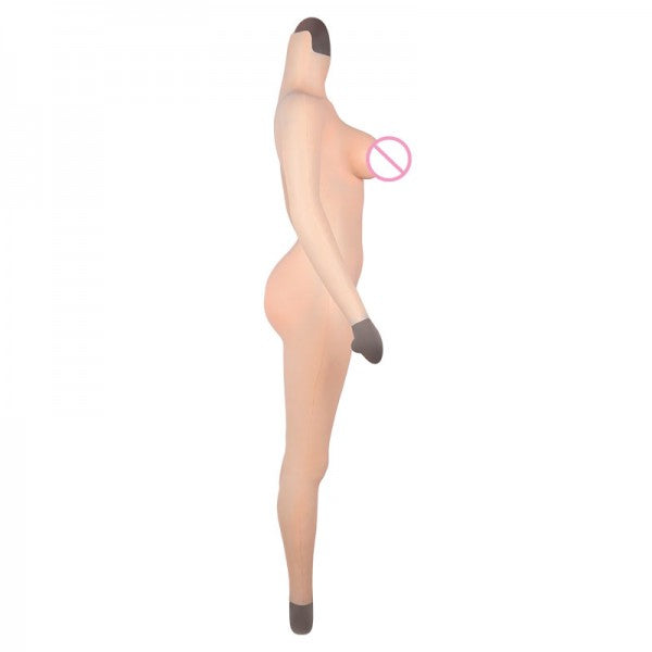 TRANSWEET D Cup Silicone Breast Forms Full Body Suit With Arms and Neck Transgirl Drag Queen Tranny Crossdressers Transgender - TRANSWEET